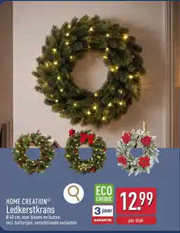ALDI Home creation ledkerstkrans aanbieding