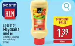 ALDI Le gusto mayonaise met ei aanbieding