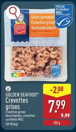 ALDI Golden seafood Crevettes grises aanbieding
