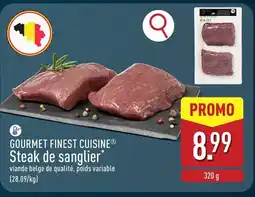 ALDI Gourmet finest cuisine Steak de sanglier* aanbieding
