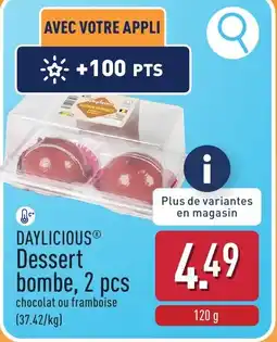 ALDI Daylicious dessert bombe aanbieding
