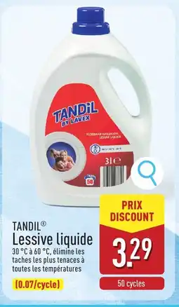 ALDI Tandil Lessive liquide aanbieding
