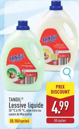 ALDI Tandil lessive liquide aanbieding