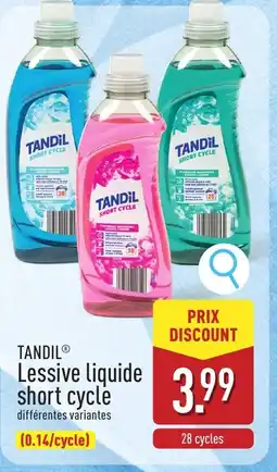 ALDI Tandil Lessive liquide short cycle aanbieding