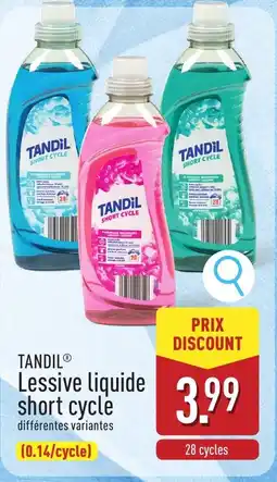 ALDI Tandil lessive liquide short cycle aanbieding