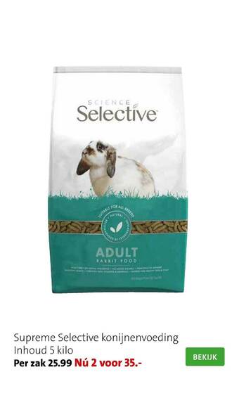Intratuin Supreme Selective Konijnenvoeding aanbieding