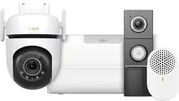 Coolblue TP-Link Tapo C530WS + H500 CentralHub + D235 Smart Battery & Wired Doorbell aanbieding