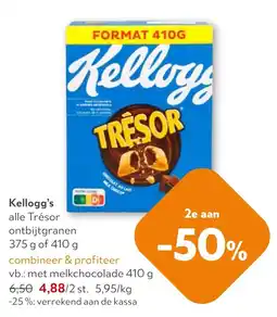 OKay Kellogg's alle Trésor ontbijtgranen aanbieding