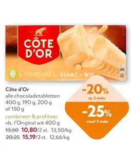 OKay Côte d'Or alle chocoladetabletten aanbieding