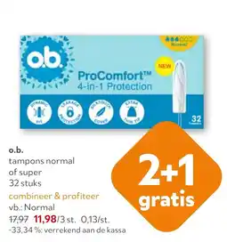 OKay o.b. tampons normal aanbieding
