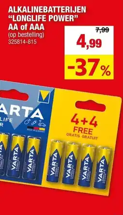 Hubo alkalinebatterijen longlife power aanbieding