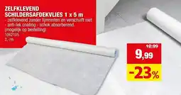 Hubo zelfklevend schildersafdekvlies aanbieding