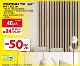 Hubo Wandpanelen Kontrast aanbieding