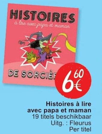 Cora Histoires a lire avec papa et maman aanbieding