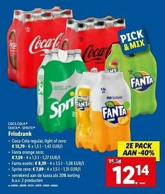 Lidl Frisdrank aanbieding