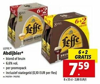 Lidl Abdijbier aanbieding