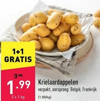 ALDI Krielaardappelen aanbieding