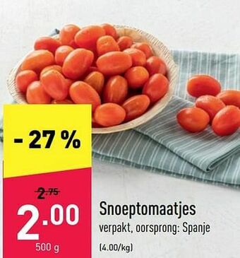 ALDI Snoeptomaatjes aanbieding