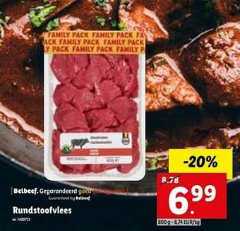 Lidl Rundstoofvlees aanbieding