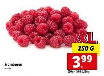 Lidl Frambozen aanbieding