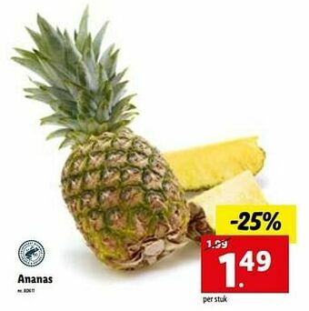 Lidl Ananas aanbieding