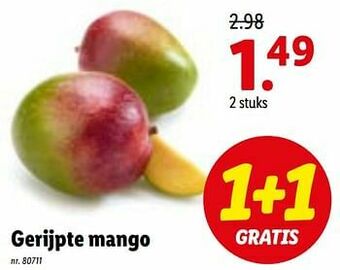 Lidl Gerijpte mango aanbieding