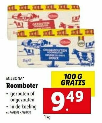 Lidl Roomboter aanbieding