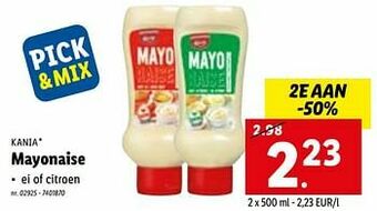 Lidl Mayonaise aanbieding