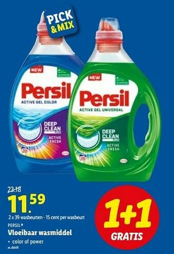 Lidl Vloeibaar wasmiddel aanbieding