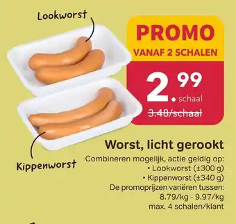 Worst, licht gerookt