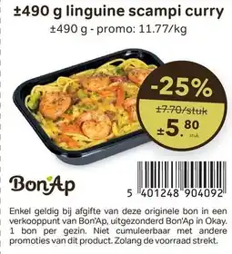 Bon Ap linguine scampi curry aanbieding
