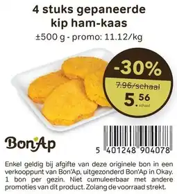 Bon Ap Gepaneerde kip ham-kaas aanbieding
