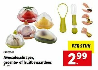 Lidl Avocadoschraper, groente- of fruitbewaardoos aanbieding