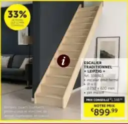 Zelfbouwmarkt Escalier traditionnel leipzig aanbieding