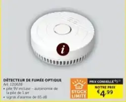 Zelfbouwmarkt détecteur de fumée optique aanbieding