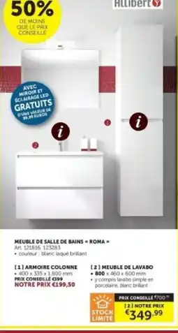 Zelfbouwmarkt meuble de salle de bains roma aanbieding