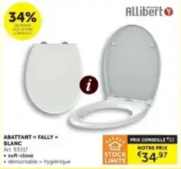 Zelfbouwmarkt Abattant fally blanc aanbieding