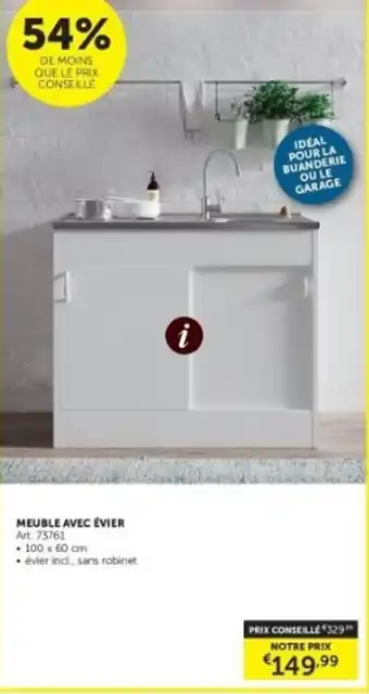 Meuble avec évier