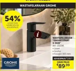 Zelfbouwmarkt Wastafelkraan grohe aanbieding