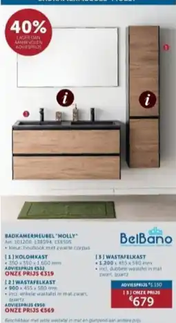 Zelfbouwmarkt badkamermeubel molly aanbieding