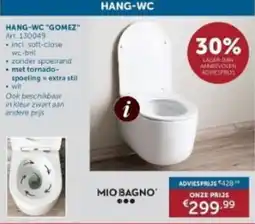 Zelfbouwmarkt Hang-wc gomez aanbieding