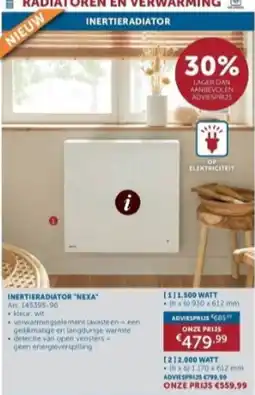 Zelfbouwmarkt Inertieradiator nexa aanbieding