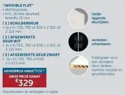 Zelfbouwmarkt Invisible flat aanbieding