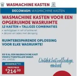 Zelfbouwmarkt Wasmachine kasten aanbieding