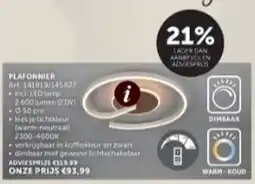 Zelfbouwmarkt Plafonnier aanbieding