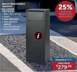 Zelfbouwmarkt Pakketbrievenbus marvin aanbieding