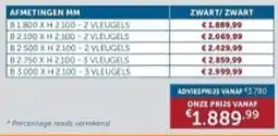 Zelfbouwmarkt Zwart/ Zwart aanbieding