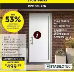 Zelfbouwmarkt PVC deuren aanbieding