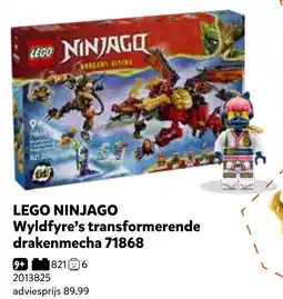 Intertoys LEGO NINJAGO Wyldfyre's transformerende drakenmecha 71868 aanbieding