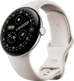 Coolblue Google Pixel Watch 4 Argent/Crème 45 mm aanbieding
